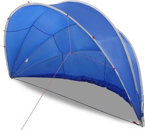 vidaXL Θόλος πισίνας 500 x 500 x 236 εκ. Αζούρ Μπλε