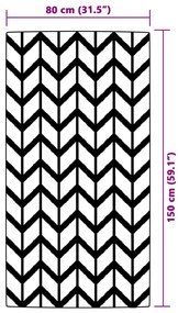 vidaXL Χαλί εξωτερικού χώρου ARAKIL γκρι 80x150 cm PP