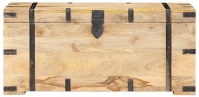 vidaXL Μπαούλο 90 x 40 x 40 εκ. από Μασίφ Ξύλο Μάνγκο
