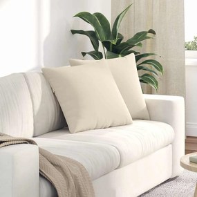 vidaXL Μαξιλάρι Καναπέ 2 pcs Μπεζ 50 x 50 cm ύφασμα