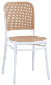 Καρέκλα Πολυπροπυλένιου HM5937.01 41x49x102cm Beige-White Polypropylene