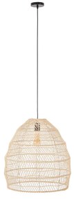 Artekko Bamboo Φωτιστικό Οροφής Μονόφωτο (Ε27) Φυσική Απόχρωση (50x50x50)cm
