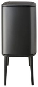 Κάδος Brabantia Bo Touch 1008857, 3x11 l, Ομαλό και αθόρυβο άνοιγμα, Μεγάλο άνοιγμα, Σκούρο γκρι
