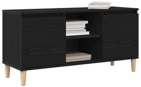 vidaXL Ντουλάπι TV Μαύρο 102 x 35 x 50 εκ. Επεξεργασμένο ξύλο