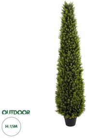 20395 GloboStar® Artificial Garden CYPRESSUS SEMPERVIRENS 20395 Τεχνητό Διακοσμητικό Φυτό Μεσογειακό Κυπαρίσσι Υ150cm