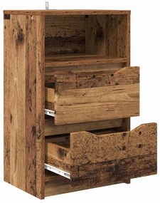 vidaXL Κομοδίνα 2 pcs Παλιό Ξύλο 40 x 30 x 467 εκ Επεξεργασμένο ξύλο