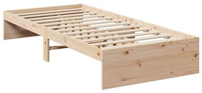 vidaXL Κρεβάτι ημέρας χωρίς στρώμα 75x190 cm Στερεό ξύλο πεύκο