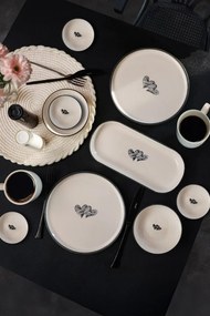 Stewehome Σετ Πρωινού Amour 11 Τεμαχίων για 2 Άτομα Λευκό 22x22 cm