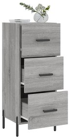 vidaXL Ντουλάπι Γκρι Sonoma 34,5x34x90 εκ. από Επεξεργασμένο Ξύλο