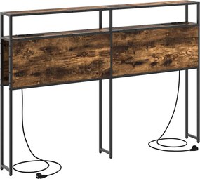 vidaXL Κεφαλάρι Αποθήκης με αποθήκευση Καπνιστή δρυς