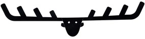 Κρεμάστρα Τοίχου Antler 891TNL3103 66x17cm Black Wallity Μέταλλο