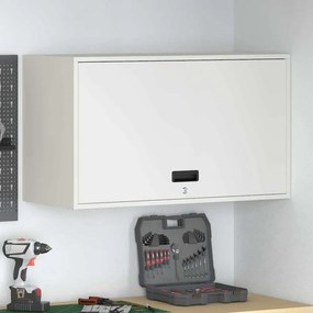 vidaXL Ντουλάπι τοίχου για γκαράζ Λευκό 90 x 40 x 53 εκ