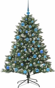 vidaXL Τεχνητό Χριστουγεννιάτικο Δέντρο με 150 LED Πράσινο 150 cm