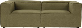 Διθέσιος Καναπές - Fora - Χρώμα Πράσινο - 214x66εκ