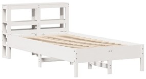 vidaXL Σκελετός Κρεβ. Χωρίς Στρώμα Λευκό 90x190 εκ Μασίφ Πεύκο