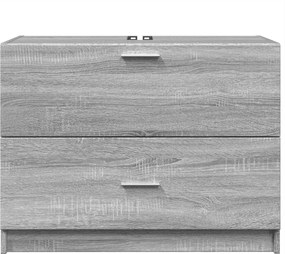 vidaXL Ντουλάπι Νιπτήρα Grey Sonoma 78x37x59 εκ. Επεξεργασμένο Ξύλο