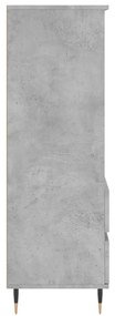 vidaXL Ντουλάπι Γκρι Σκυρ. 40x36x110 εκ. από Επεξεργασμένο Ξύλο
