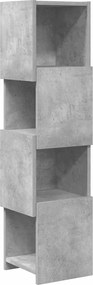 vidaXL Γωνιακό Ντουλάπι Σκυρόδεμα Γκρι 25,5x25x102εκ