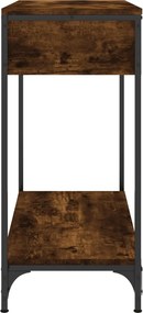 vidaXL Τραπέζι Κονσόλα Καπνιστή Δρυς 75x34,5x75 εκ. Επεξεργ. Ξύλο