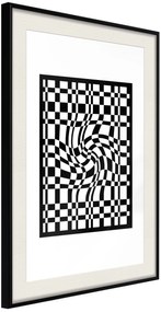 Αφίσα - Op Art - 20x30 - Μαύρο - Με πασπαρτού