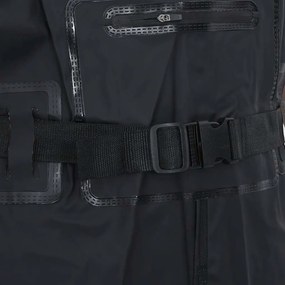 vidaXL Κολυμβητικές βάτες στήθους μπότες ζώνη Μαύρο μέγεθος 44
