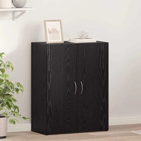 vidaXL Ντουλάπι Γραφείου - Μαύρο Ξύλο, 60 x 32 x 77.5 εκ, Επεξεργασμένο Ξύλο