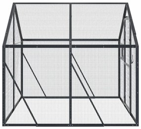 vidaXL Κλουβί Ανθρακί 1,79 x 2 x 1,85 μ. από Αλουμίνιο
