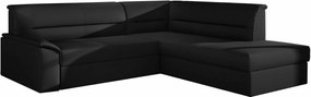 Γωνιακός καναπές Ellie-Δεξιά-Μαύρο