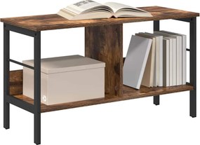 vidaXL Ράφι Βιβλίων 2 επιπέδων 82 x 32 x 47 εκ. Επεξεργασμένο Ξύλο