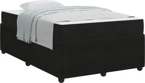 vidaXL Σκελετός Κρεβατιού Μαύρο 120 x 190 cm ύφασμα