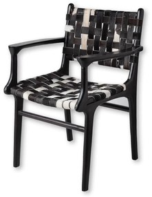 Chair S Line με μπράτσα και πλέξη με pony skin SS256-9171