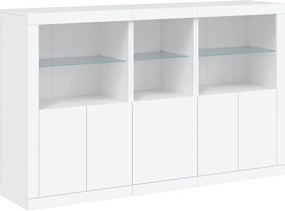 vidaXL Μπουφές με Φώτα LED Λευκός 162 x 37 x 100 εκ.