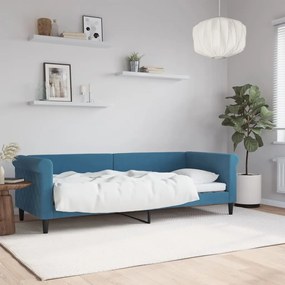 vidaXL Καναπές Κρεβάτι Μπλε 80 x 200 εκ. Βελούδινος