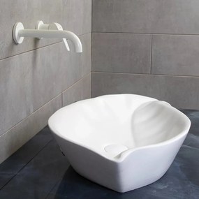 Fyllo White Matt 75x37 - Επιτραπέζιος νιπτήρας