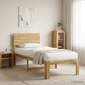 vidaXL Μονό Κρεβάτι με Κεφαλάρι ROSTOCK Λευκό 90 x 200 cm