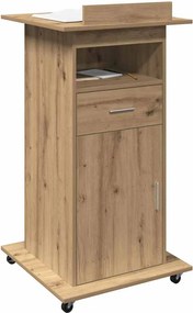 vidaXL Πλατφόρμα Artisan Oak Επεξεργασμένο ξύλο 55 x 55 x 107 cm