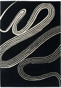 Χαλί Décor Flow Caviar 091305 Black-White Brink &amp; Campman 200X280cm