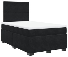 ΚΡΕΒΑΤΙ BOXSPRING ΜΕ ΣΤΡΩΜΑ ΜΑΥΡΟ 120X190 ΕΚ. ΒΕΛΟΥΔΙΝΟ 3290854