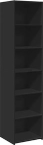 vidaXL Ντουλάπι Μαύρο 45x41x185 εκ. Επεξεργασμένο Ξύλο