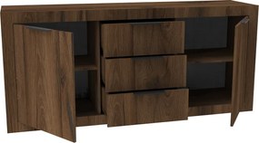 Μπουφές Doha pakoworld καρυδί με oak 180x45x80.5εκ