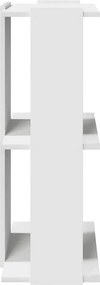 vidaXL Βιβλιοθήκη 3 επιπέδων Λευκό 60x30x80 cm Ξύλινη κατασκευή