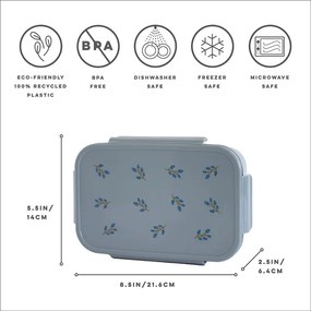 3Sprouts δοχείο φαγητού Bento Box Blueberry blue