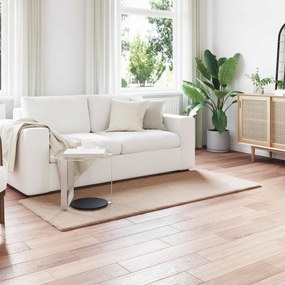 vidaXL Αντιολισθητικό ψεύτικο χαλί από κουνελιού Olite Taupe