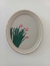 Stewehome οβάλ διακοσμητικό τοίχου από πέτρα 21x17 cm