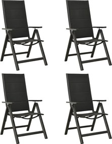 vidaXL Σετ Τραπεζαρίας Κήπου 5 Τεμαχίων Ανθρακί από Αλουμίνιο