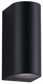 Απλίκα Φωτιστικό Τοίχου Curba IP44 GU10 2Χ7W seaside class GK 40-900121 Μαύρο