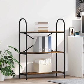 vidaXL Ράφι Βιβλίων 3 επιπέδων 80 x 30 x 109 εκ Επεξεργασμένο ξύλο