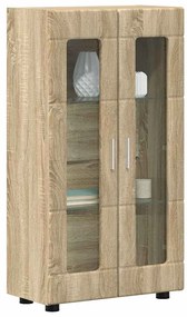 vidaXL Πλαϊνό γραφείο με ράφι FLORIN Δρύς Sonoma 55,5 x 29 x 103 εκ