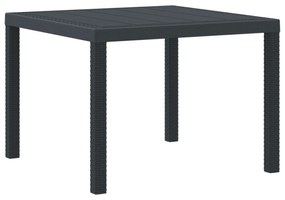 vidaXL Σετ εξωτερικής διατροφής 3 pcs Ανθρακί 100 x 100 x 73 εκ
