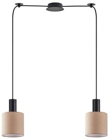 Φωτιστικό Οροφής Adept Tube 77-8522 70x15x300cm 2xE27 60W Black-Brown Homelighting